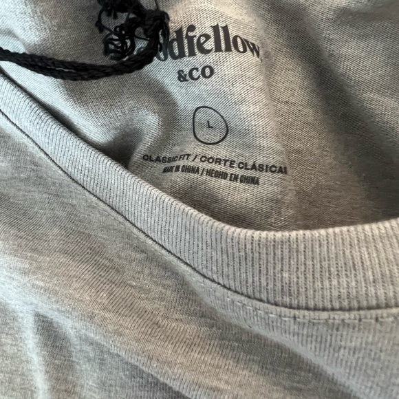 𝅺good fellow Men’s Gray Los Angeles Tee Size Large NWT - Picture 3 of 4